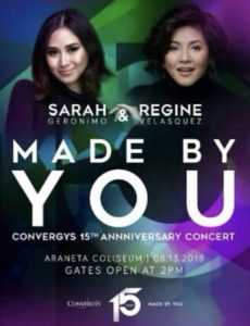 Sarah & Regine: Made By You (Convergys 15th Anniversary Concert)