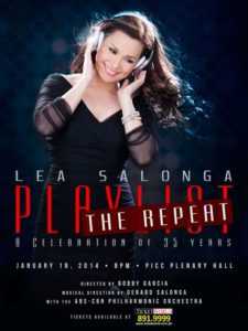 Lea Salonga “Playlist” (The Repeat): A Celebration Of 35 Years