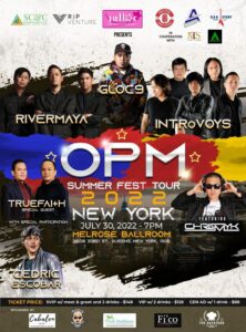 OPM Summer Fest Tour with Rivermaya,True Faith, Gloc-9 and INTRoVOYS