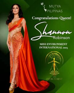 Miss Environment International 2023: Miss Philippines, Shannon Robinson