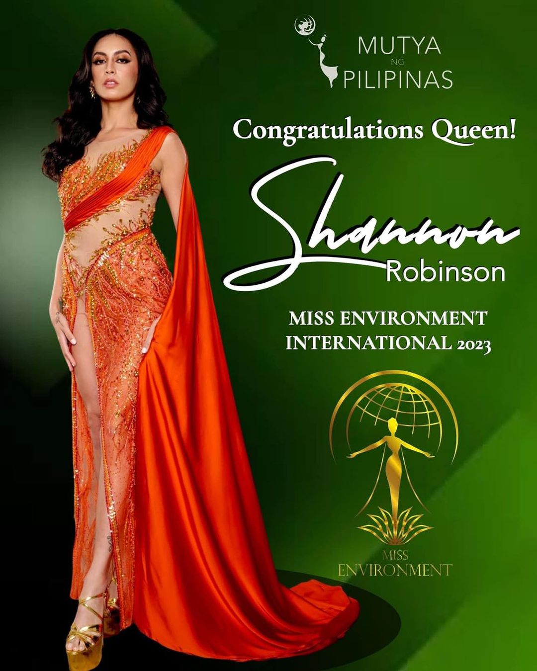 Miss Environment International 2023 Miss Philippines Shannon Robinson